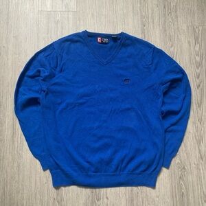 Chaps Royal Blue V-Neck Sweater